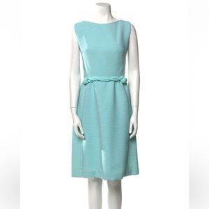 Vintage 50’s Suzy Perette New York light blue aqua Sheath Dress 27 inch waist